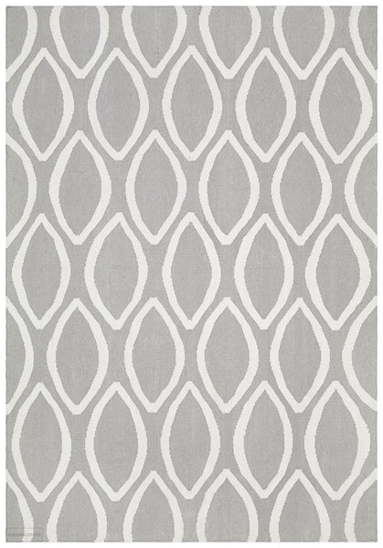 Nomad Pure Wool Flatweave 20 Grey Rug - DISCONTINUED