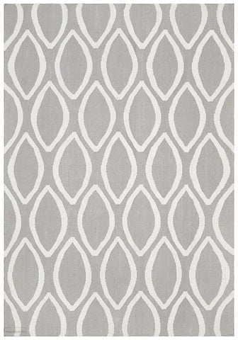 Nomad Pure Wool Flatweave 20 Grey Rug - DISCONTINUED