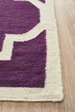 Nomad Pure Wool Flatweave 23 Aubergine Runner - DISCONTINUED