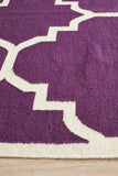 Nomad Pure Wool Flatweave 23 Aubergine Runner - DISCONTINUED