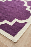 Nomad Pure Wool Flatweave 23 Aubergine Rug - DISCONTINUED