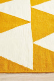 Nomad Pure Wool Flatweave 26 Yellow Runner - DISCONTINUED
