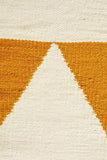 Nomad Pure Wool Flatweave 26 Yellow Rug - DISCONTINUED
