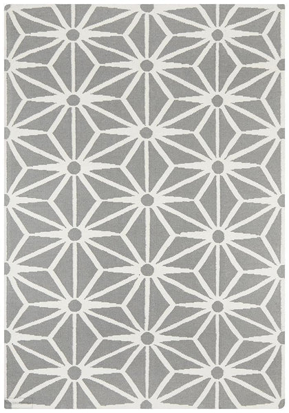Nomad Pure Wool Flatweave 29 Grey Rug - DISCONTINUED