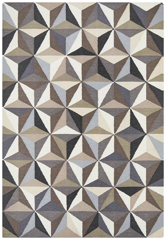 Nomad Pure Wool Flatweave 31 Grey Rug - DISCONTINUED