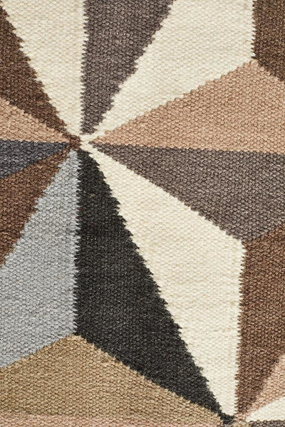 Nomad Pure Wool Flatweave 31 Grey Rug - DISCONTINUED