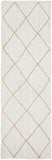 Noosa 222 White Runner Rug