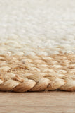 Noosa 333 White Natural Runner Rug