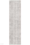 Oasis Salma White And Grey Tribal Rug - 300X80cm