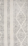 Oasis Salma White And Grey Tribal Rug