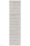 Oasis Nadia Grey Rustic Tribal Runner Rug - 300X80cm