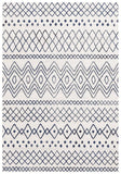 Oasis Nadia White Blue Rustic Tribal Rug - 230X160cm