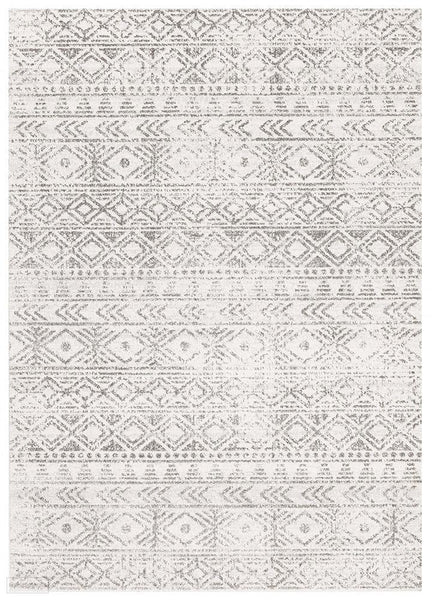 Oasis Ismail White Grey Rustic Rug - 230X160cm