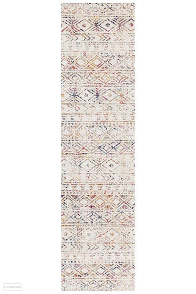 Oasis Ismail Multi Grey Rustic Runner Rug - 300X80cm