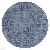 Oasis Kenza Contemporary Navy Round Rug - 150X150cm