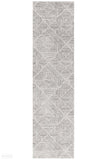 Oasis Kenza Contemporary Silver Runner Rug - 300X80cm
