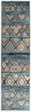 Oxford Mayfair Contrast Blue Rug - 300X80cm