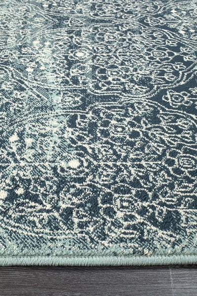 Oxford Mayfair Edge Denim Rug