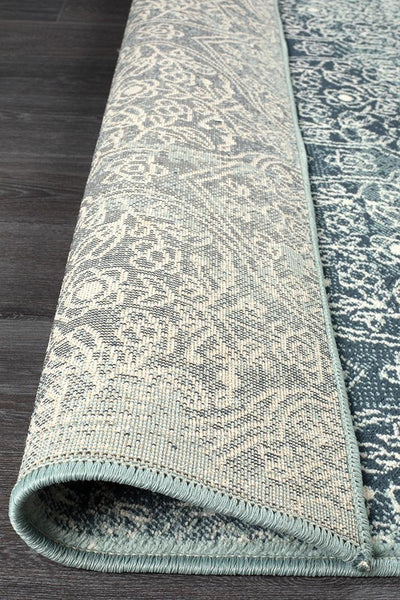 Oxford Mayfair Edge Denim Rug
