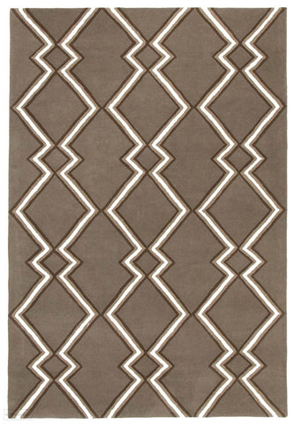 Fantasy Festival Taupe Skies Handmade Wool Rug - Modern
