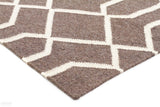 Fantasy Ripple Linen Handmade Wool Rug - Modern