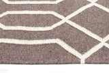 Fantasy Ripple Linen Handmade Wool Rug - Modern