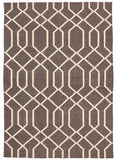 Fantasy Ripple Linen Handmade Wool Rug - Modern