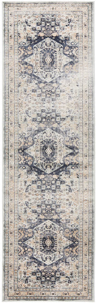 Providence Esquire Brushed Traditional Blue Rug