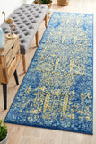Radiance 411 Royal Blue Runner Rug