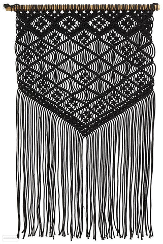 Rug Culture Home 441 Black Wall Hanging - Wall Hangings