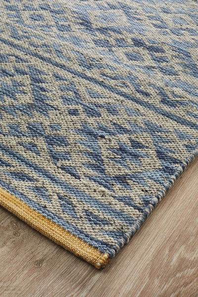 Relic Harvey Blue Natural Rug - MODERN