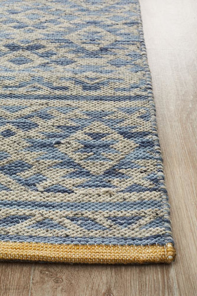 Relic Harvey Blue Natural Rug - MODERN