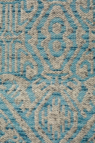 Relic Hunter Blue Grey Rug - MODERN
