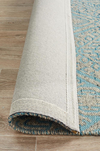 Relic Hunter Blue Grey Rug - MODERN