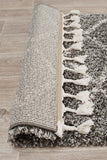 Saffron 11 Grey Runner Rug - MODERN