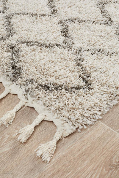 Saffron 11 Natural Runner Rug - MODERN
