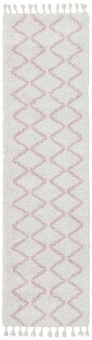Saffron 11 Pink Runner Rug - MODERN