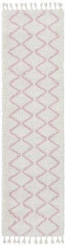 Saffron 11 Pink Runner Rug - MODERN