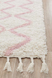 Saffron 11 Pink Runner Rug - MODERN