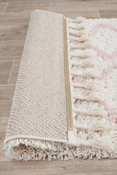 Saffron 11 Pink Runner Rug - MODERN