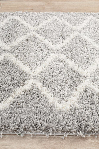 Saffron 11 Silver Runner Rug - MODERN