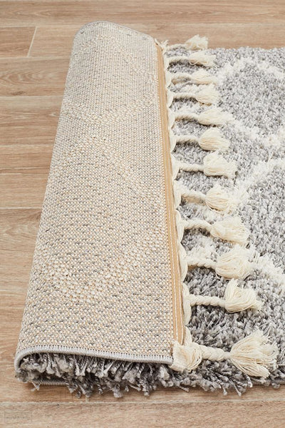 Saffron 11 Silver Runner Rug - MODERN