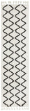 Saffron 11 White Runner Rug - MODERN