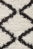 Saffron 11 White Runner Rug - MODERN