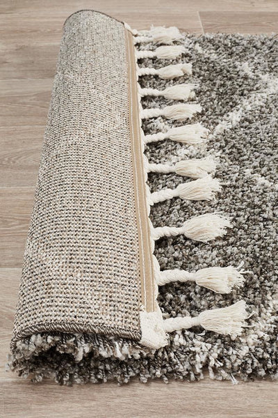 Saffron 22 Grey Runner Rug - MODERN