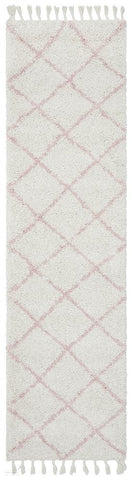 Saffron 22 Pink Runner Rug - MODERN