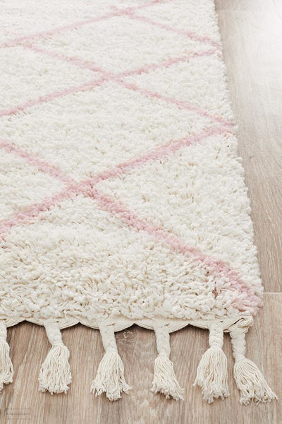 Saffron 22 Pink Runner Rug - MODERN