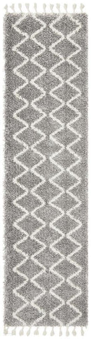 Saffron 22 Silver Runner Rug - MODERN