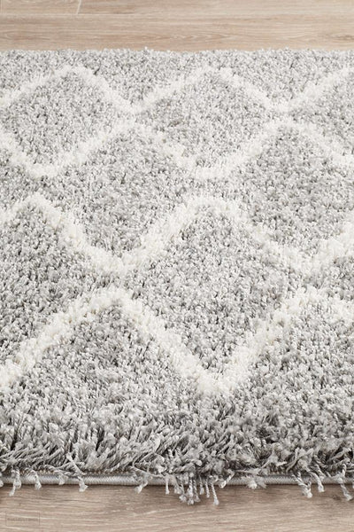 Saffron 22 Silver Runner Rug - MODERN