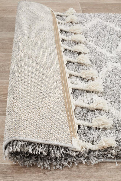 Saffron 22 Silver Runner Rug - MODERN